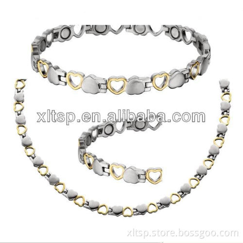 Best quality fashion jewelry set gold women bio energy magnetic jewelry